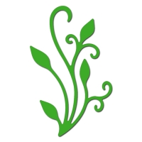 Billede: skæreskabelon bladsvirvel, CL/CRAFTY ANN “Flourish 12